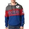 Men's Starter Gray/Red New England Patriots Extreme Fireballer Throwback Pullover Hoodie