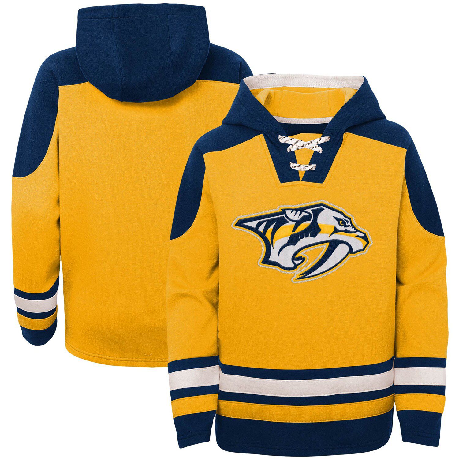 nashville predators lace up hoodie