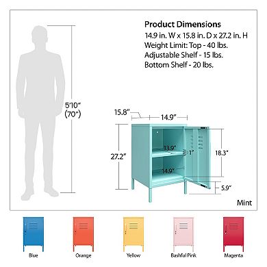 Novogratz Cache Locker End Table