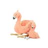 Animal Adventure Soft Landing Darling Duos 2 - Piece Plush & Joyride Character Rocker Bundle - Flamingo