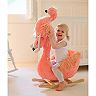 Animal Adventure Soft Landing Darling Duos 2 - Piece Plush & Joyride Character Rocker Bundle - Flamingo