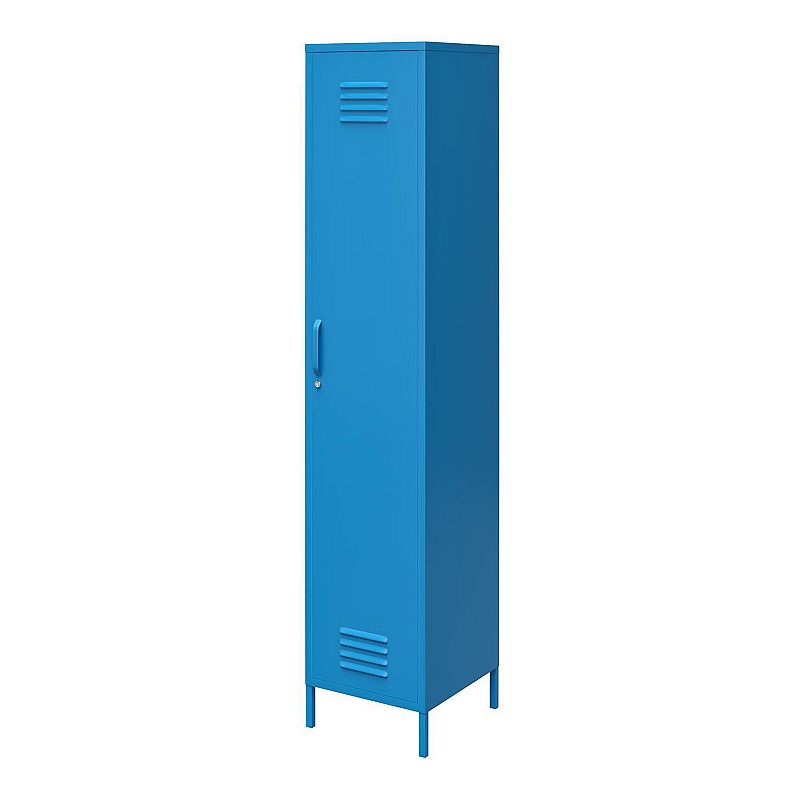 Novogratz Cache Single Locker Storage Cabinet, Blue