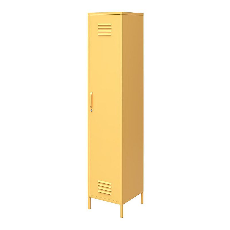 Novogratz Cache Single Locker Storage Cabinet, Yellow