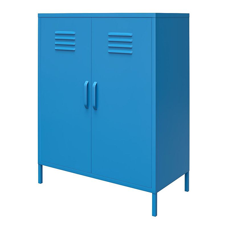 Novogratz Cache 2-Door Locker Storage Cabinet, Blue