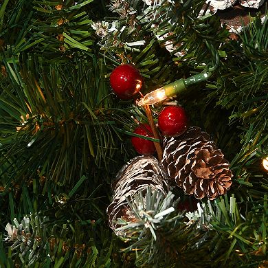 National Tree Company 33" Frosted Artificial Berry Planter Filler Decor