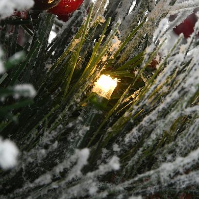 National Tree Company 18" Snowy Bedford Artificial Planter Filler Decor