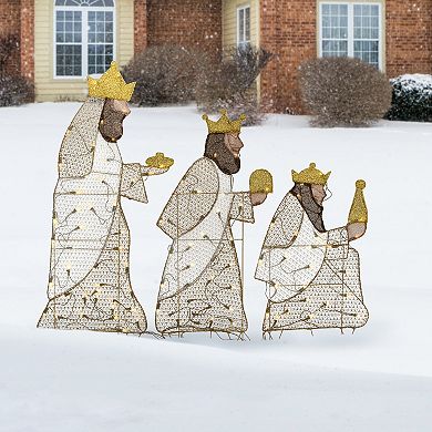 National Tree Company Light-Up Three Wisemen Christmas Outdoor Decor