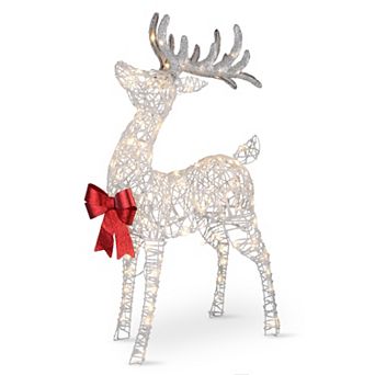 National Tree Company Light-Up Standing Buck Christmas Outdoor Decor