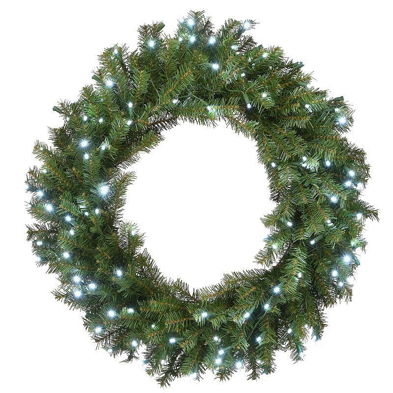National Tree Company 30-in. Light-Up Norwood Fir Artificial Christmas Wrea