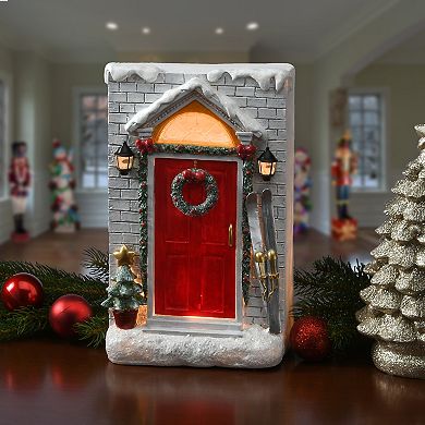 National Tree Company Light-Up Christmas Door Table Decor