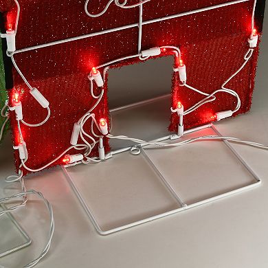 National Tree Company Pre-Lit Ho Ho Ho Christmas Floor Decor