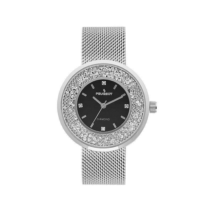 77290555 Peugeot Womens Textured Dial Mesh Watch, Size: Med sku 77290555