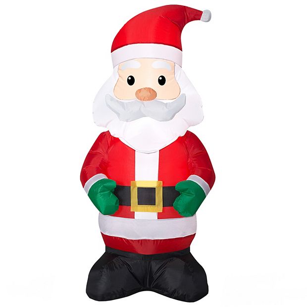 Buffalo Bills White Outdoor Inflatable Santa