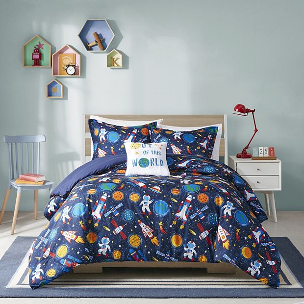 Mi Zone Kids Conner Outer Space Comforter Set with Throw Pillow