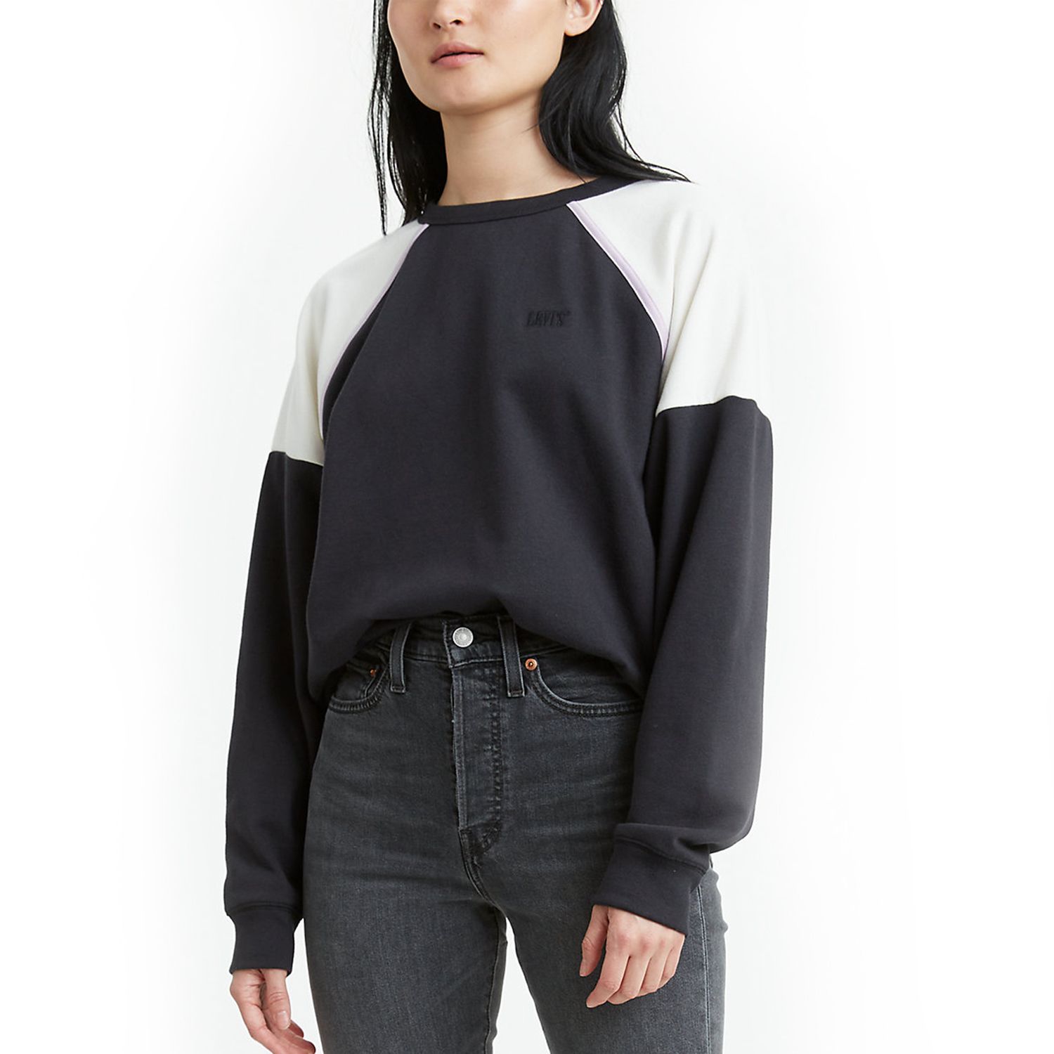 levis colorblock crewneck