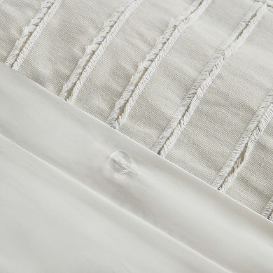 Madison Park Signature Essence Clip Stripe Jacquard Cotton Comforter ...