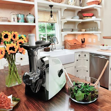 MegaChef 1200-Watt Automatic Meat Grinder with Keyboard Switch