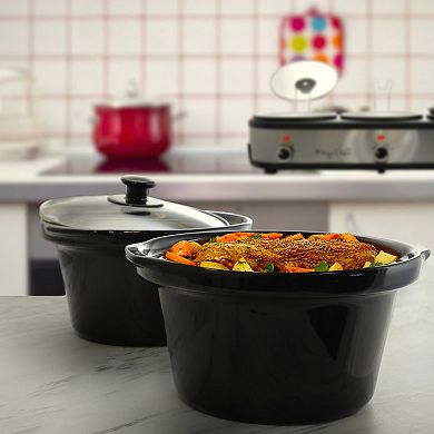 MegaChef 2.5-qt. Triple Slow Cooker & Buffet Server