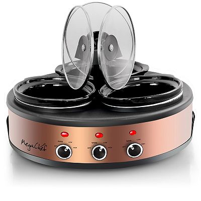 MegaChef 1.5-qt. Triple Slow Cooker & Buffet Server