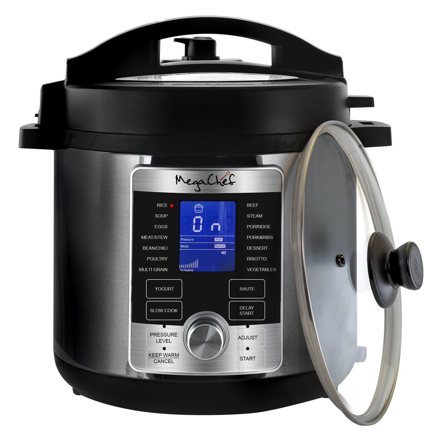 Imusa 4.2Qt Stovetop Aluminum Pressure Cooker with Safety Regulator 