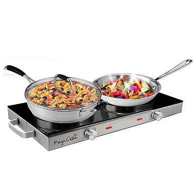 MegaChef Ceramic Infrared Double Cooktop