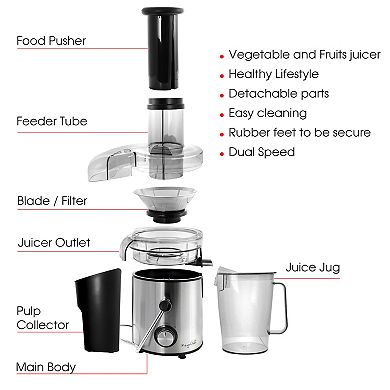 MegaChef Wide-Mouth Juice Extractor