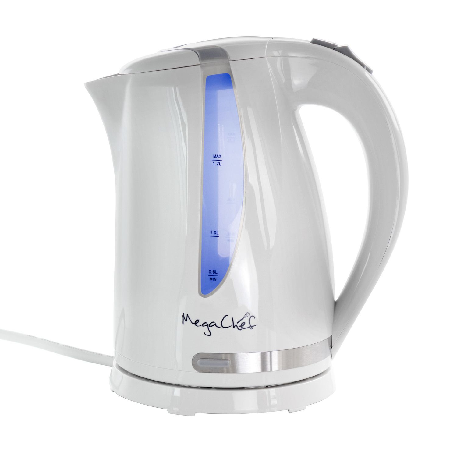 Megachef 1.7 Liter Electric Tea Kettle And 2 Slice Toaster Combo