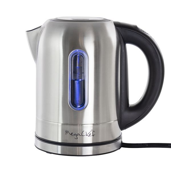 MegaChef 1.7-Liter Stainless Steel Electric Tea Kettle