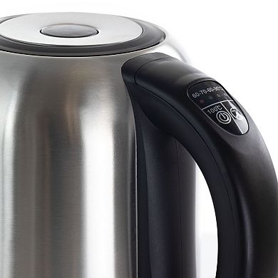 MegaChef 1.7-Liter Stainless Steel Electric Tea Kettle