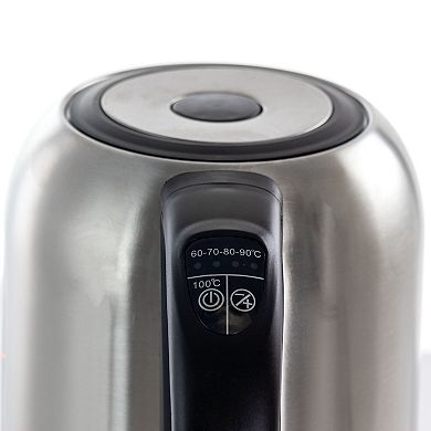 MegaChef 1.7-Liter Stainless Steel Electric Tea Kettle