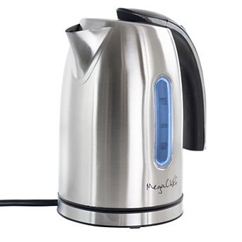 MegaChef 1.2-Liter Stainless Steel Electric Tea Kettle