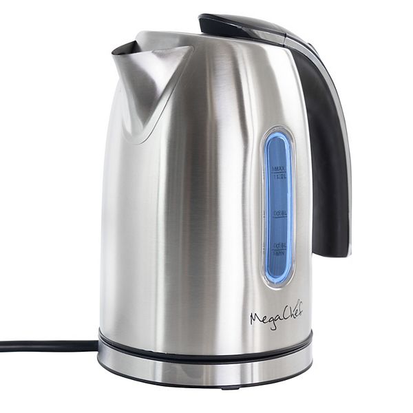 MegaChef 1.2Liter Stainless Steel Electric Tea Kettle