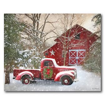 Courtside Market Barn & Truck Canvas Wall Art