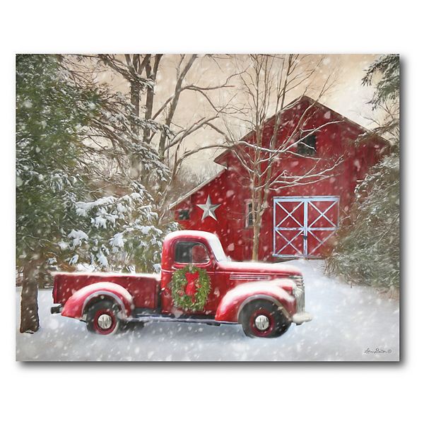 Courtside Market Barn & Truck Canvas Wall Art