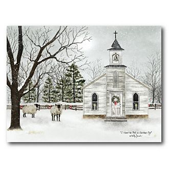 Courtside Market Christmas Chapel Canvas Wall Art