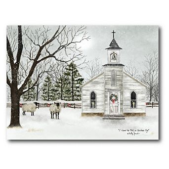 Courtside Market Christmas Chapel Canvas Wall Art