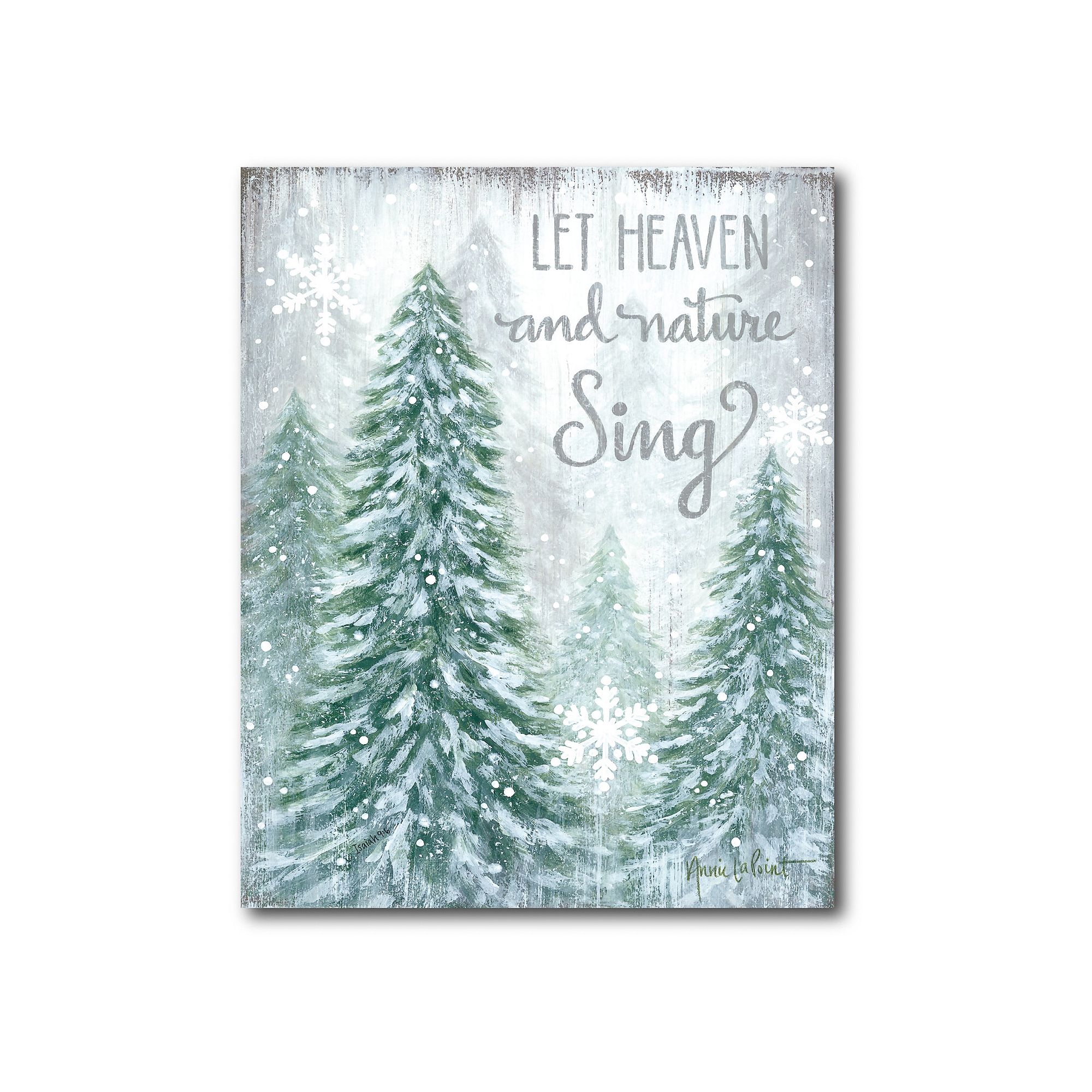 COURTSIDE MARKET Let Heaven and Nature Sing Canvas Wall Decor, Multi