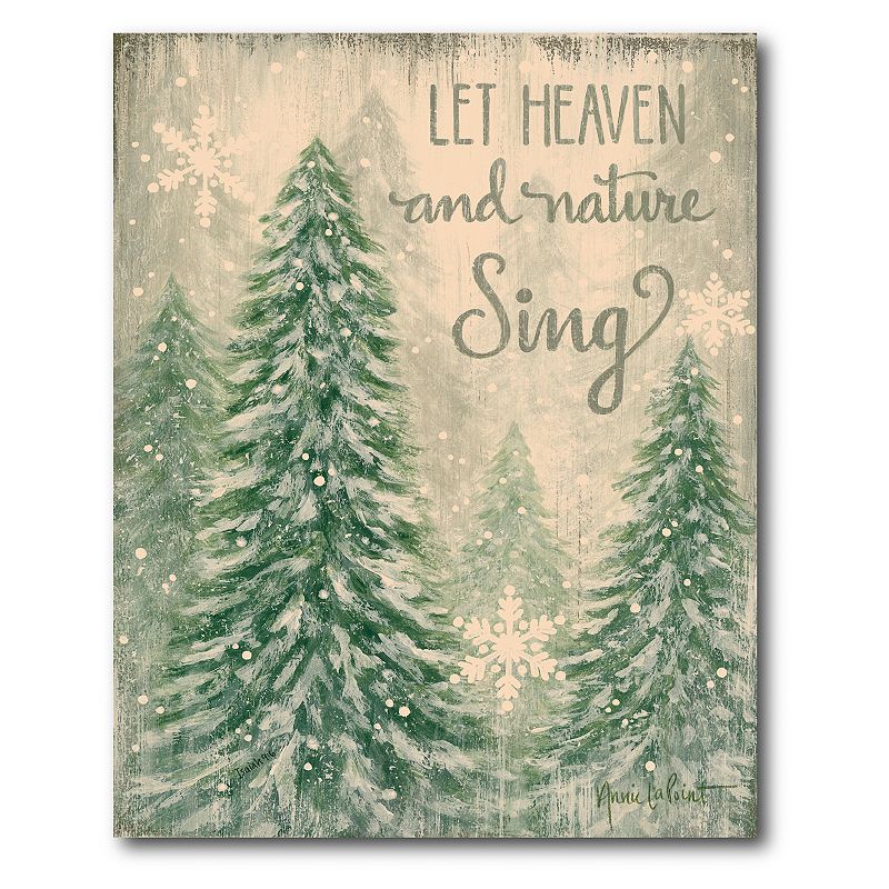 Courtside Market Let Heaven and Nature Sing Canvas Wall Decor, Multicolor, 
