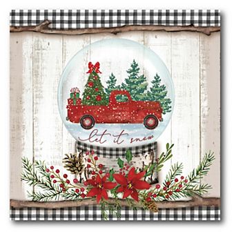 Courtside Market Let it Snow Truck Canvas Wall Art