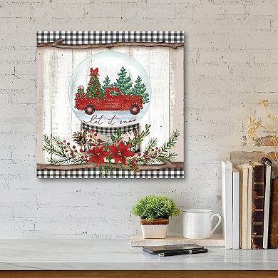Courtside Market Let it Snow Truck Canvas Wall Art