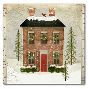 COURTSIDE MARKET Snow House Canvas Wall Art