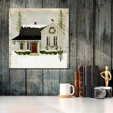 Courtside Market Snow House Canvas Wall Art