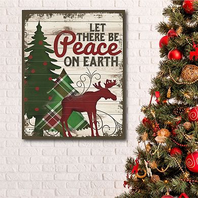 Courtside Market Plaid Christmas Canvas Wall Art