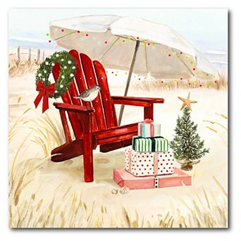 Courtside Market Christmas Coast Canvas Wall Art