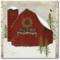 Courtside Market Christmas Chapel Canvas Wall Art