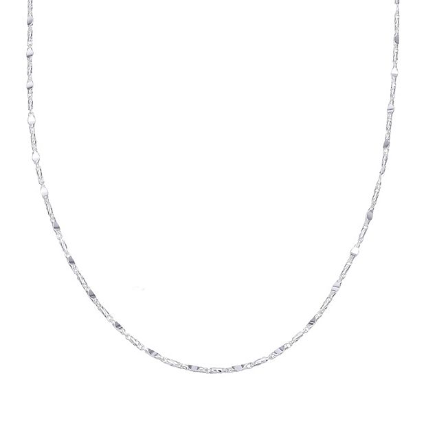 Kohls long best sale silver necklaces