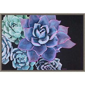 Amanti Art Succulent Framed Canvas Wall Decor
