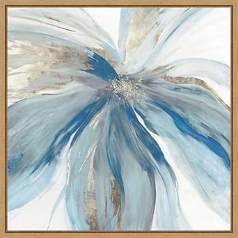 Amanti Art Blue Monarch Framed Canvas Wall Decor