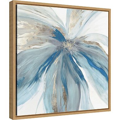 Amanti Art Blue Monarch Framed Canvas Wall Decor