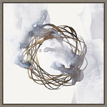 Amanti Art Einstein Atom Framed Canvas Wall Decor